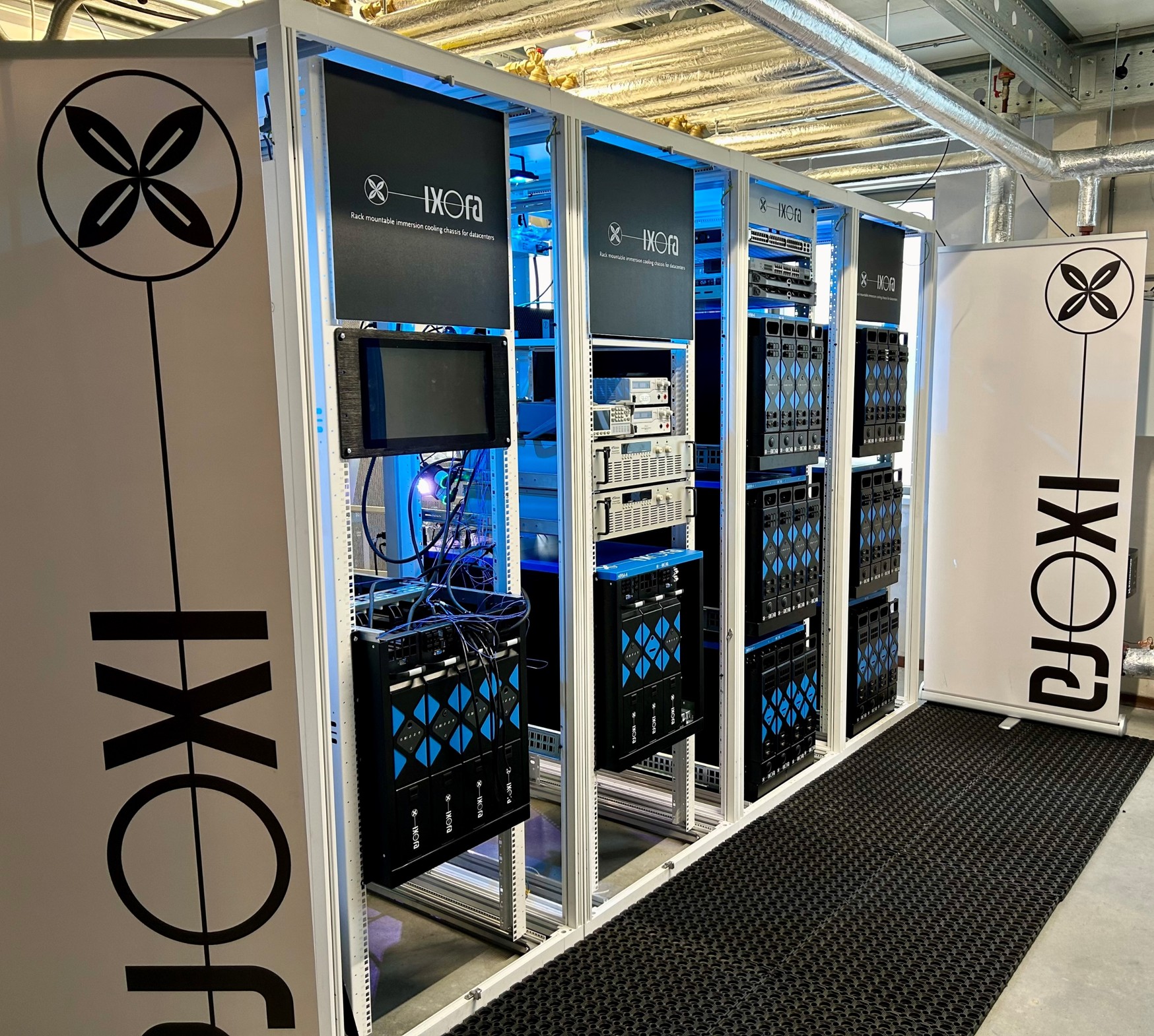 iXora immersion cooling solution transforms data center waste heat into sustainable energy